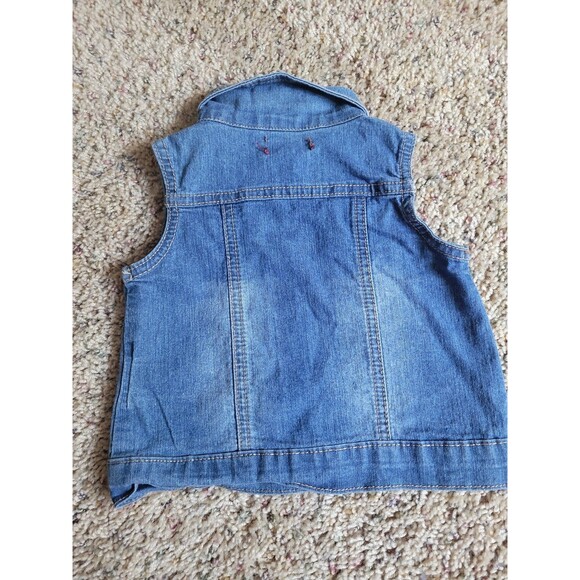 Girls 12 months 7 for all Mankind denim vest - Picture 3 of 4